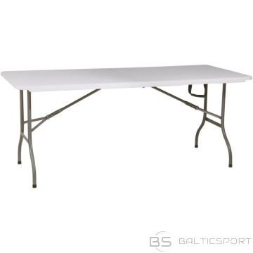 BS Ēdināšanas galds, salokāms čemodānā, 180x70cm, maks. 100kg, balts (nav pieejams)