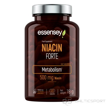 Vitamīnu kapsulas TREC ESSENSEY NIACIN FORTE 120 kapsulas