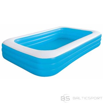 BS Ģimenes piepūšamais baseins taisnstūrveida, 3 riņķi, 305x183x56cm 10184 (nav pieejams)
