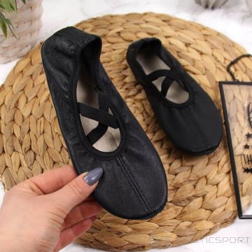 Inny Leather dance shoes with black elastic bands Jr Nazo (23)