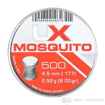 BS UMAREX Mosquito 4,5 mm plakanas, rievotas granulas, 500 gab. (-)