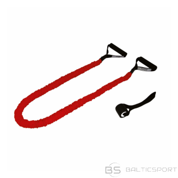 Vingrošanas gumijas TUNTURI cauruļu komplekts ar aizsarguzmavu, smags, sarkans