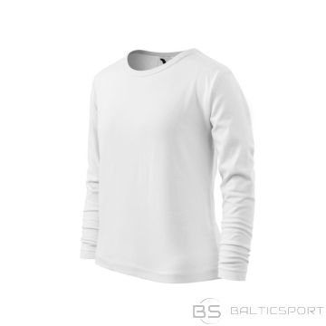 Malfini Fit-T LS Jr MLI-12100 T-krekls balts (146 cm/10 lati)