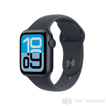 BS Apple Watch SE 3 (2025) GPS 40 mm alumīnija korpuss ar pusnakts efektu un sporta siksniņu M/L - pusnakts - pusnakts (-)