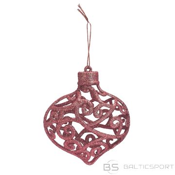 Egļu rotājums 3D, 8cm, rozā, 2 veidi