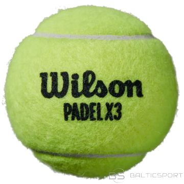 Wilson X3 Pack Speed Padel Ball WR8901101001 tennis balls (One size)