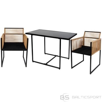 Saska Garden PORTO GARDEN FURNITURE SET, TABLE AND 2 CHAIRS