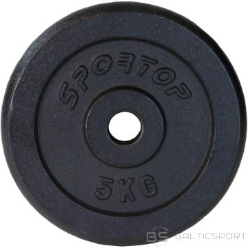 Enero Fit BLACK CAST IRON WEIGHT 5 KG diameter 26.5