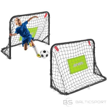 Enero 2 metāla vārtu komplekts ar tīklu, bumbu, sūkni 60x45x24cm (nav pieejams)