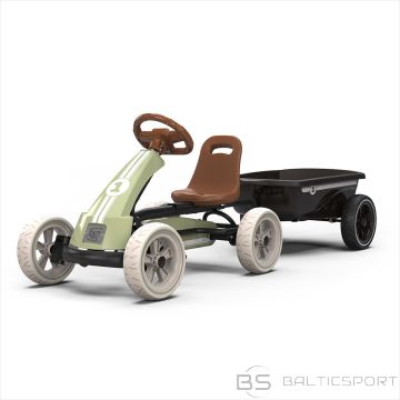 EXIT Foxy Pedal Go-Kart with Trailer - Retro Green