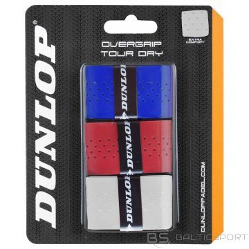 Намотка верхняя на ракетку для паделя Dunlop TOUR DRY 3-blister белая