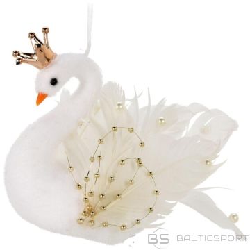 Christmas Decoration DEKORATĪVAIS GULBIS PAKĀRŠAIS BAUBLIS 17CM - ZELTA SpārNI