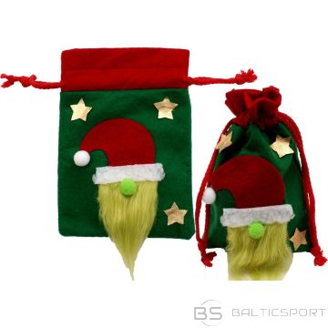 Saska Garden CHRISTMAS GIFT BAG WITH SANTA 15x20CM