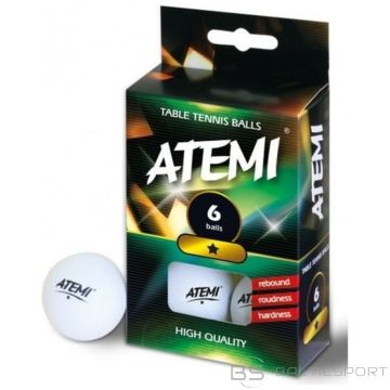 Table tennis balls, 6 pcs. Atemi PP116E (N/A)
