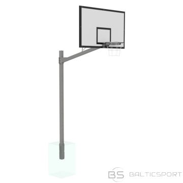 Strītbola basketbola groza konstrukcija ar lamināta vairogu 180x105cm, profils 100x100