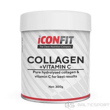ICONFIT kolagens ar C vitamīnu (300g), ICONFIT Collagen + Vitamin C (300g)-Bez garšas