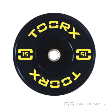 Svara disks TOORX Bumper Plate Absolute, 50 mm, 15 kg