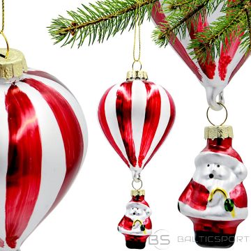 Koopman STIKLA BALONU MAISIŅA PAKLĀJS 16 CM ZIEMAS VECĪŠA BALONS