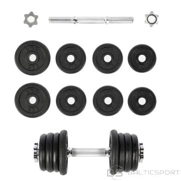 Hanteļu komplekts, regulējamas hanteles /HMS SG04 VĪTNES hantele 15 KG