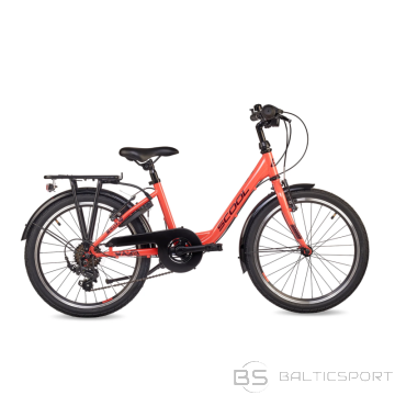 S´cool Bērnu velosipēds S'COOL chiX, 20'' koraļļu/tumši sarkans