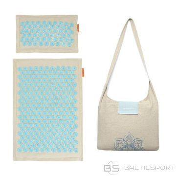 BS Acupressure mat + SMJ sport pillow YG009 Premium Eco (flax, coconut, buckwheat) (N/A)