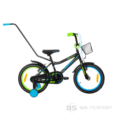 Bērnu velosipēds TABOU Rocket Alu, 18'' melns-zils