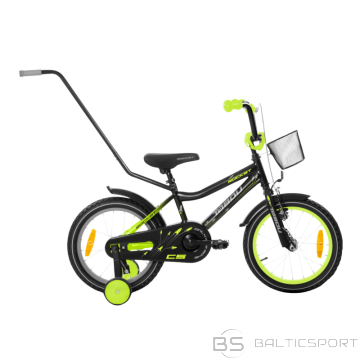 Bērnu velosipēds TABOU Rocket CS, 16'' melns/zaļš