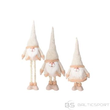 BS Ziemassvētku vecītis uz teleskopiskām kājām 30x18x100cm zelta krāsā (nav pieejams)