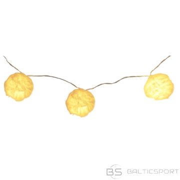 BS KAŽOKĀDU BUMBU VIRTNES LAMPAS, DARBINĀMAS AR BATEREJĀM, 50 MM LED SILTI BALTA (N/A)