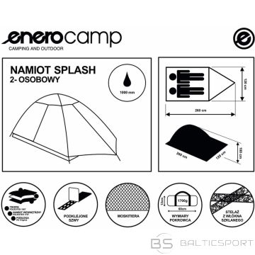 Enero Camp 2-PERSON SPLASH TENT WITH TROPIC
