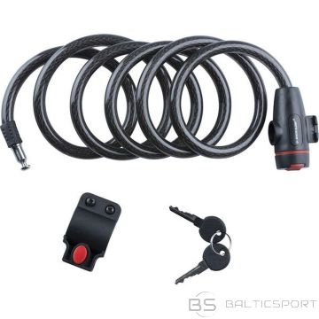 Dunlop SPIRAL BIKE LOCK WITH KEY 1.2x180CM
