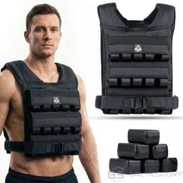 BS 30 kg svara treniņu veste ar skriemeļiem W30B | DBX Bushido (N/A)