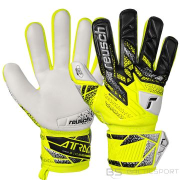 Reusch Attrakt Grip Junior vārtsarga cimdi 55 72 815 2014 / dzelteni / 4