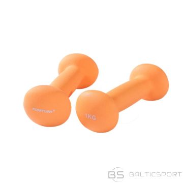 Hanteles TUNTURI Neoprēna hanteles 1kg, oranža