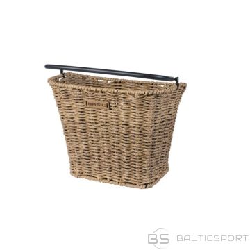 Bicycle front basket Basil Bremen Rattan Look KF, Seagrass, light brown