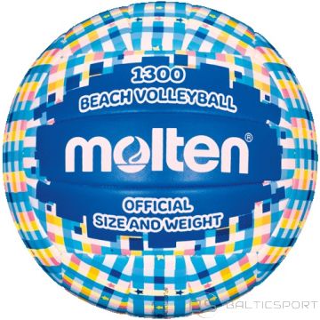 Beach volleyball MOLTEN V5B1300-CB, synth. leather size 5