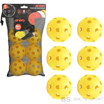 Enero Мячи для матча UNIHOC желтые 6 шт.