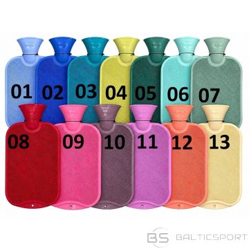Fashy Hot Water Bottle 2L, Assorted Colors