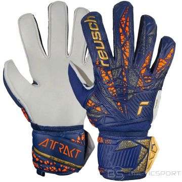 Rękawice Reusch Attrakt Infinity Solid Junior 54 72 515 4410 / granatowy / 6,5