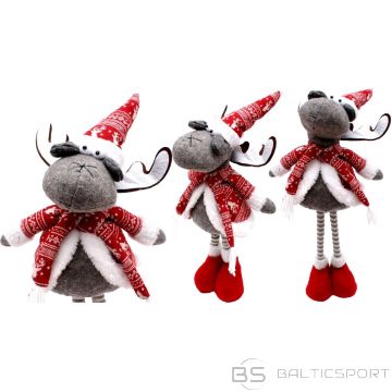 Saska Garden DECORATIVE REINDEER ON TELESCOPIC LEGS 45-60CM RED
