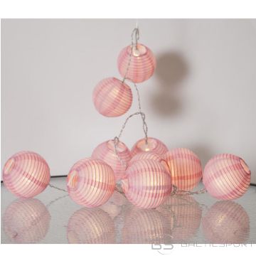 10 LED diožu virtene Laternas 1.35m rozā