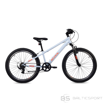 S´cool Bērnu velosipēds S'COOL Xroc, 24'' debesu pelēks/neona oranžs