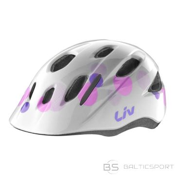 Bērnu ķivere GIANT Musa, spīdīgi balta burbuļbalta