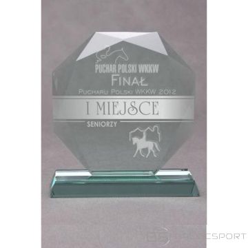 BS Gravēts stikla trofeja ar maciņu (nav pieejams)