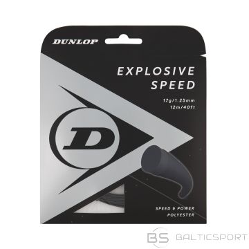 Tenisa Stīgas / DUNLOP EXPLOSIVE SPEED 1,25mm 17G 12M Black