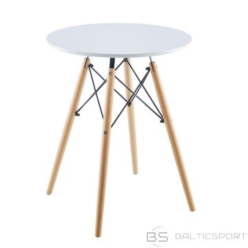 BS MATERA apaļais galds, balts, 60x60cm (nav pieejams)