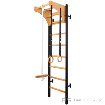 Benchk WOODEN AND METAL GYMNASTIC LADDER WITH WOODEN BAR AND ACCESSORIES 212B