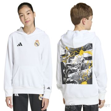 Adidas Детская толстовка Real Madrid HD Top Junior JY5854 / 164 см / белая