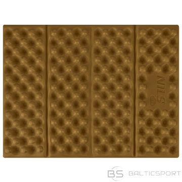 Походный коврик NC17105 с алюминиевой окантовкой + IXPE, 40 см, коричневый.