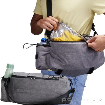 Xqmax Рюкзак, велосипедная сумка для багажника, 4 в 1, серый.